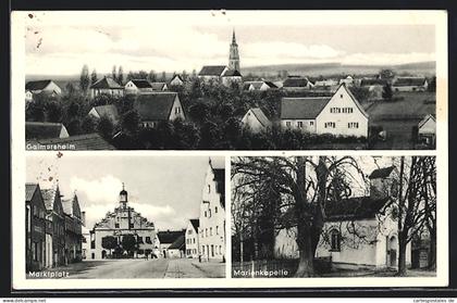 AK Gaimersheim, Ortsansicht, Marktplatz und Marienkapelle