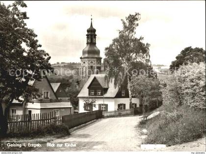 Geising Erzgebirge mit Kirche