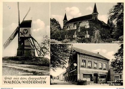Walbeck Geldern Rheinland Bockmuehle Schloss Gasthaus zu den drei Kronen