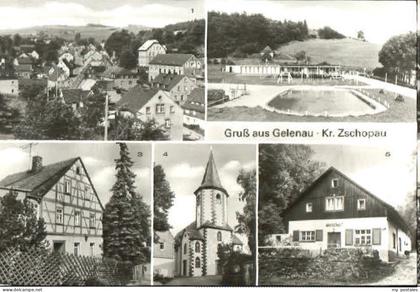 Gelenau Erzgebirge Bad Kirche Gaststaette x 1996