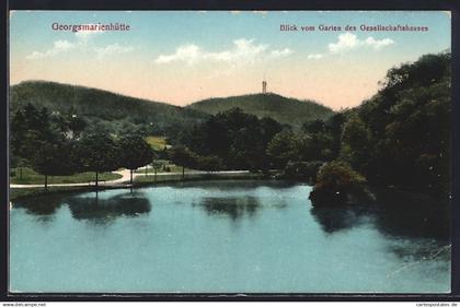 AK Georgsmarienhütte, Blick vom Garten des Gesellschaftshauses
