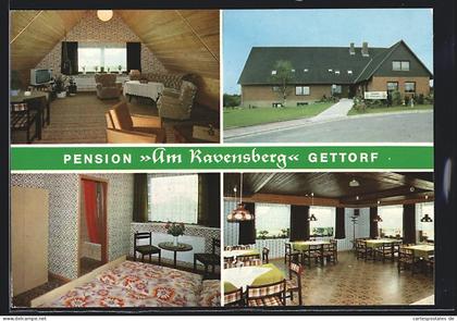 AK Gettorf, Pension Am Ravensberg in vier Ansichten