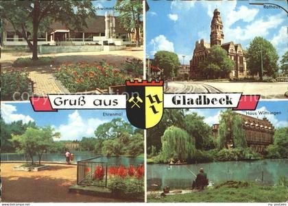 Gladbeck Rathaus Schwimmhalle Ehrenmal Haus Wittringen