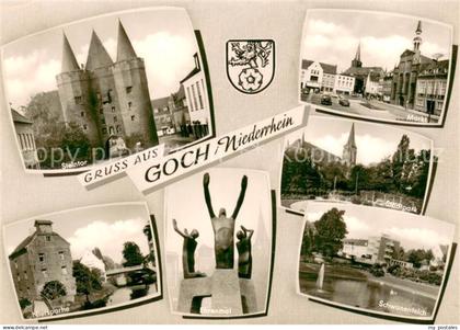 Goch Steintor Markt Stadtpark Schwanenteich Nierspartie