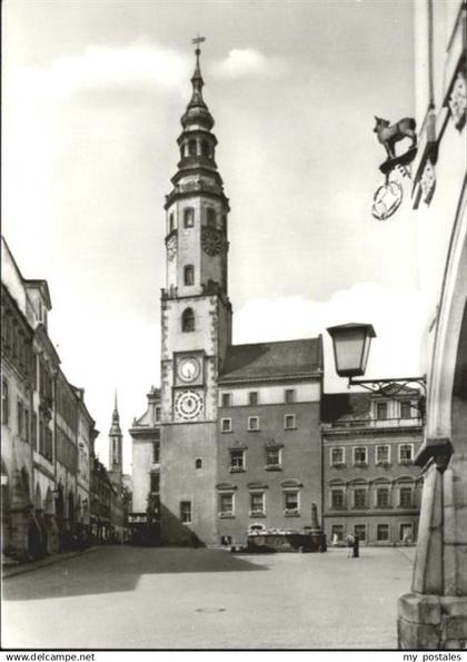 Goerlitz Sachsen Goerlitz Rathaus Untermarkt