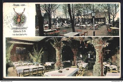 AK Gössnitz / S.-A., Gasthaus Waidmannsheil