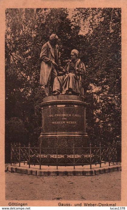 GOETTINGEN / GOTTINGEN / GAUSS UND WEBER DENKMAL