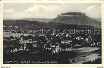 Gohrisch mit Festung Koenigstein