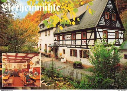Kleinhennersdorf Liethenmuehle Waldgasthof Pension Fachwerk Herbstlaub