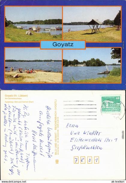 Ansichtskarte Goyatz-Schwielochsee Schwielochsee g1989