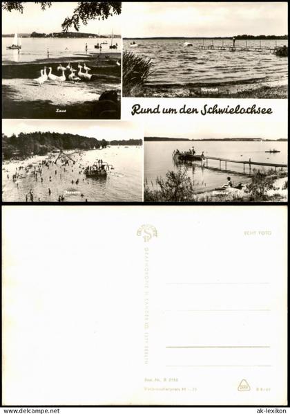 Goyatz-Schwielochsee Rund um den Schwielochsee DDR Mehrbildkarte 1969