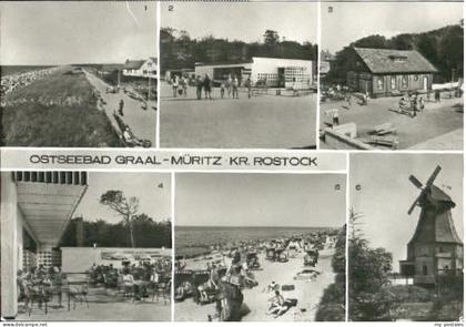 Graal-Mueritz Ostseebad Graal-Mueritz Promenade Gaststaette Windmuehle Strand x