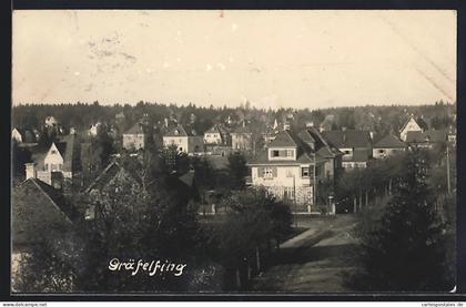 AK Gräfelfing, Teilansicht mit Strassenpartie