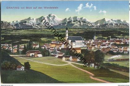 Grafing mit Blick auf den Wendelstein - Verlag K. Zerle München