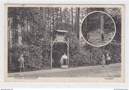 39096019 - Hohen-Neuendorf. Kurpark gelaufen, 1910 kleiner Knick oben rechts, sonst gut erhalten