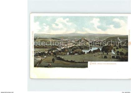 Greiz Thueringen Blick vom Hirschstein