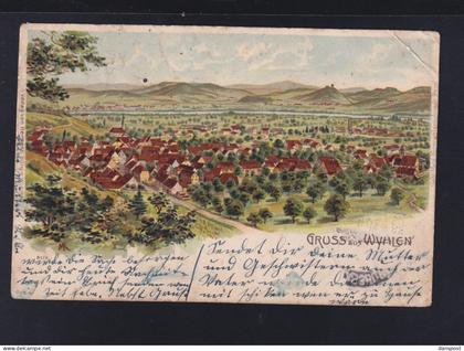 Litho Wyhlen Bahnpost 1904