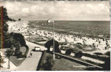 Groemitz Ostseebad Groemitz Strand ungelaufen ca. 1955