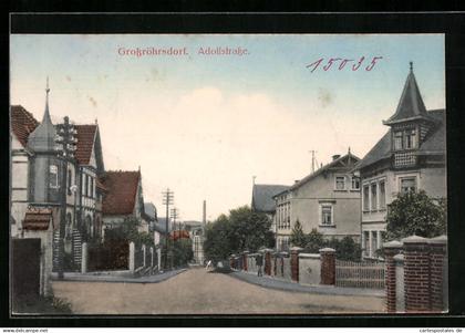AK Grossröhrsdorf, Häuser an der Adolfstrasse