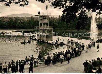 Grossschoenau Sachsen Waldbad Sprungturm