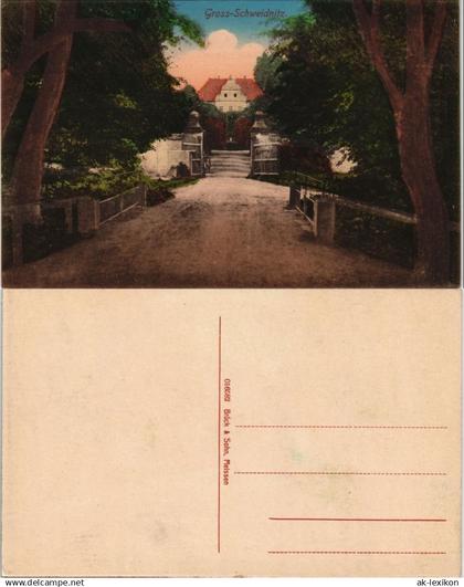 Ansichtskarte Großschweidnitz (OL) Swóca Landesanstalt - Eingang 1913