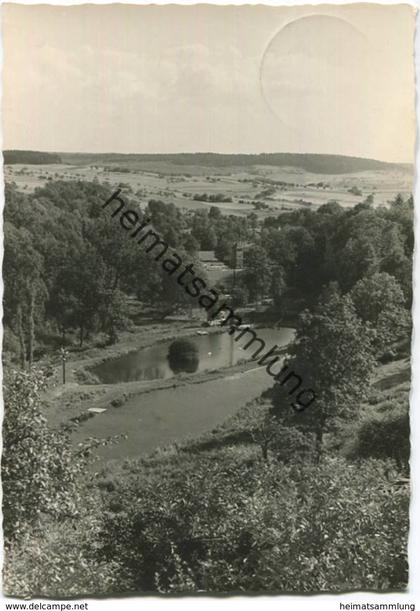Grünberg (Hessen) - Brunnental - Foto-AK gel. 1955