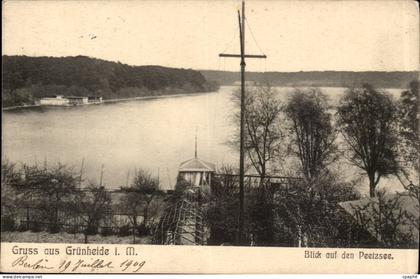 Allemagne Gruss aus Grunheide CPA Blick auf den Peetzsee