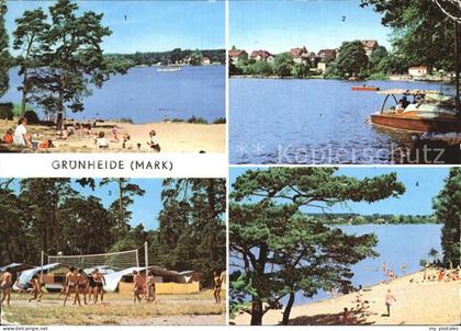 Gruenheide Mark Fangschleuse Werlsee Zeltplatz Peetzsee Beachvolleyball