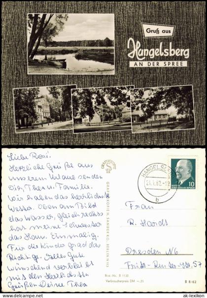 Hangelsberg-Grünheide (Mark) Stadtteilansichten - An der Spree 1962