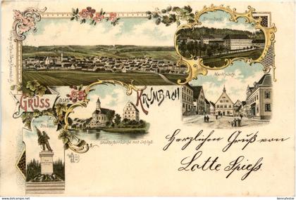 Gruss aus Krumbach - Litho