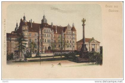 Güstrow Guestrow Germany, Schloss Castle, Gruss aus Gustrow, c1890s/1900s Vintage Postcard