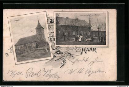 AK Haar, Gasthof von Masson, Kapelle