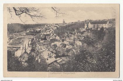 Haigerloch old postcard posted 1929 railway postmark b250520