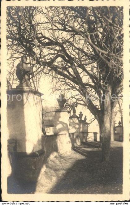 Haigerloch Statuen auf Mauer