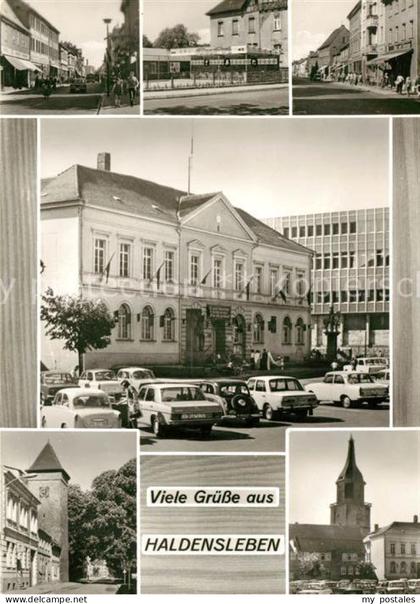 Haldensleben Orts und Teilansichten Rathaus Kirche