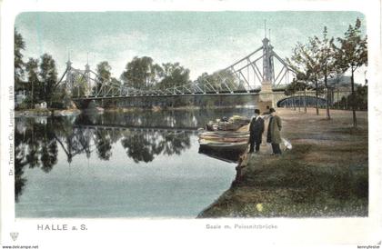 Halle a. Saale - Saale mit Peissnitzbrücke
