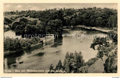 Halle Saale Blick von Giebichenstein mit Saale