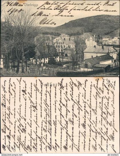 Ansichtskarte Oberbrügge-Halver Stadtpartie 1913