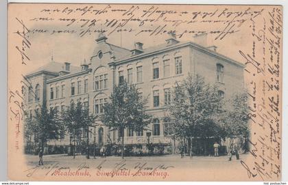 (112585) AK Hamburg, Eimsbüttel, Realschule, bis um 1905