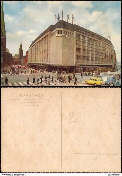 Ansichtskarte Altstadt-Hamburg Mönckebergstraße KARSTADT 1978