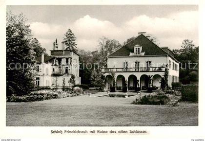 Friedrichsruh  Hamburg Schloss Friedrichsruh mit Ruine des alten Schlosses