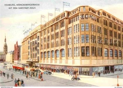 HAMBURG  CITY Karstadt Moenckebergstrasse Strassen