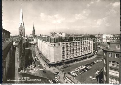 HAMBURG  CITY Moenckebergstrasse mit Karstadt Haus Kirche