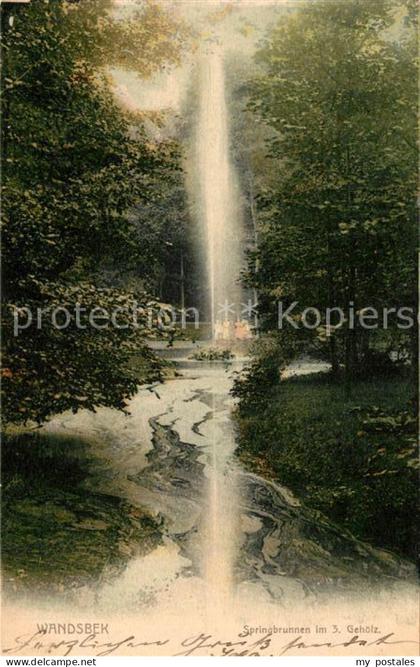 Wandsbek Springbrunnen im 3. Gehoelz