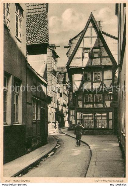Hannover Potthofstrasse in Alt-Hannover
