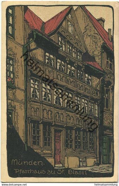 Münden - Pfarrhaus zu St Blasii - Verlag Hans Augustin Hann-Münden