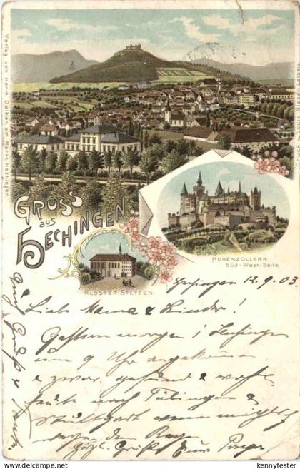 Gruss aus Hechingen - Litho
