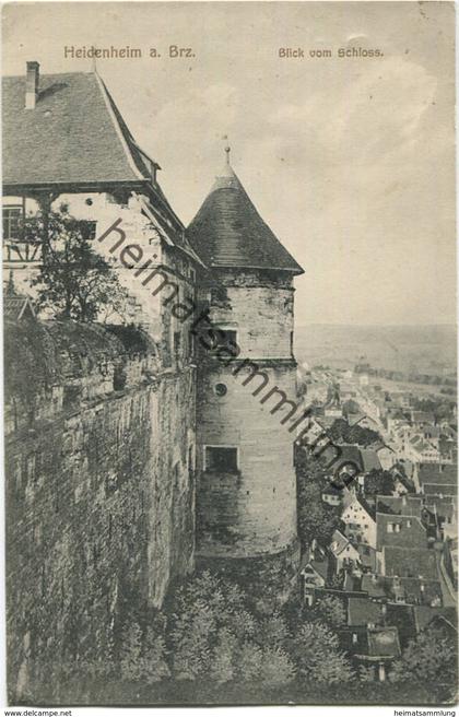 Heidenheim an der Brenz - Blick vom Schloss - Verlag Fritz Conrad Heidenheim  gel. 1919