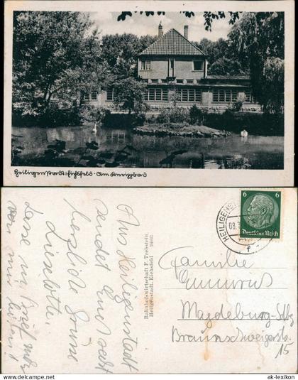Ansichtskarte Heilbad Heiligenstadt See znd Gebäude 1937