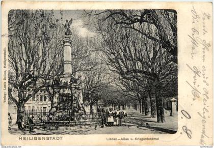 Heiligenstadt - Linden-Allee und Kriegerdenkmal